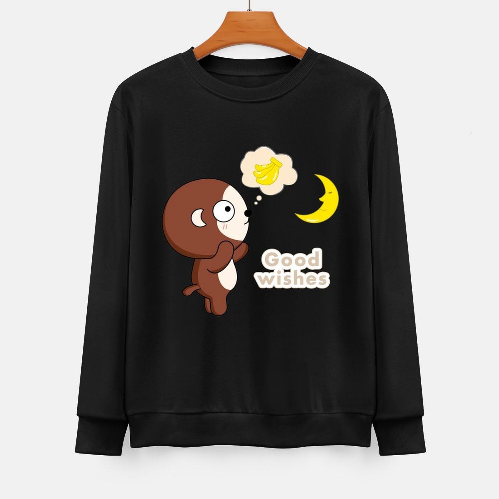 Front Patterned Long Sleeve TopClassicLine Fade-Proof